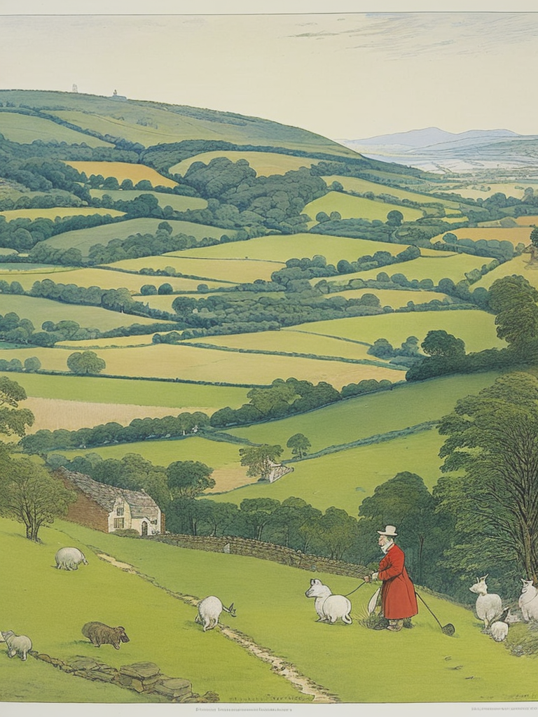 06101-1116714623-Randolph Caldecott, Beatrix potter, James herriot, maurice Sendak pastoral landscape art print.png